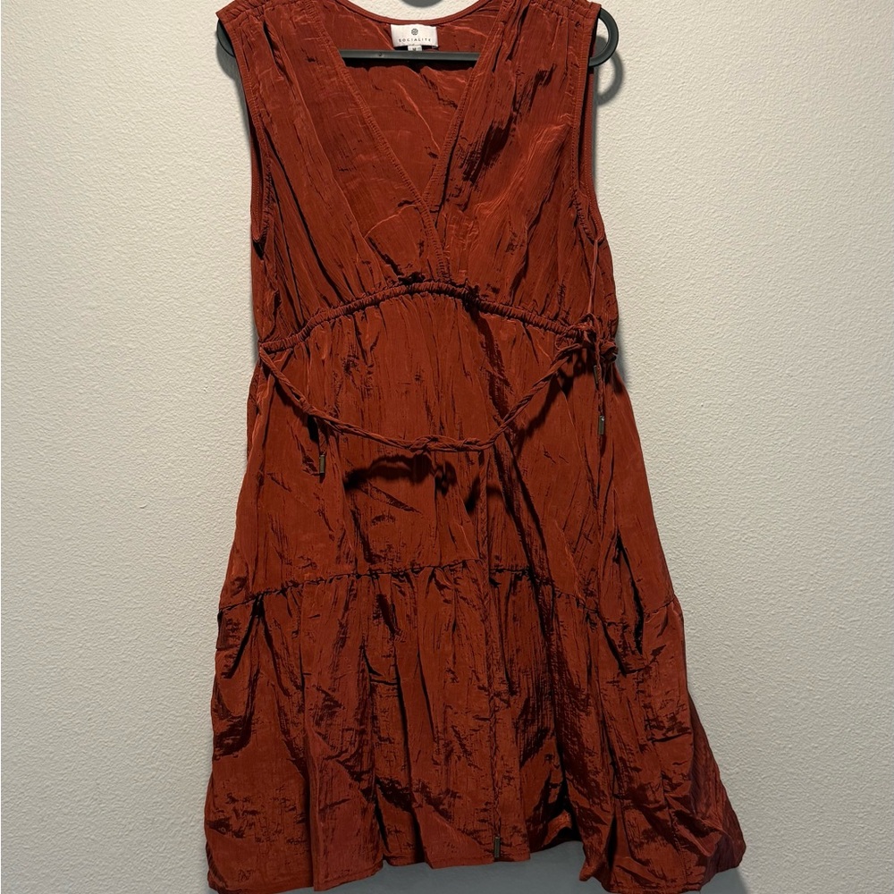 Socialite Rust Mini Dress